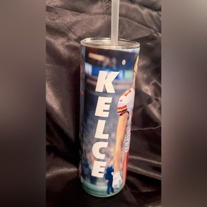 Hey SWIFTIES— get an Original one of a kind Travis Kelce stainless 20oz tumbler.